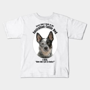 Lucky Australian Cattle Dog Kids T-Shirt